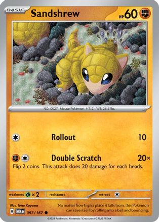 Sandshrew (097/167)  [SV06: Twilight Masquerade]