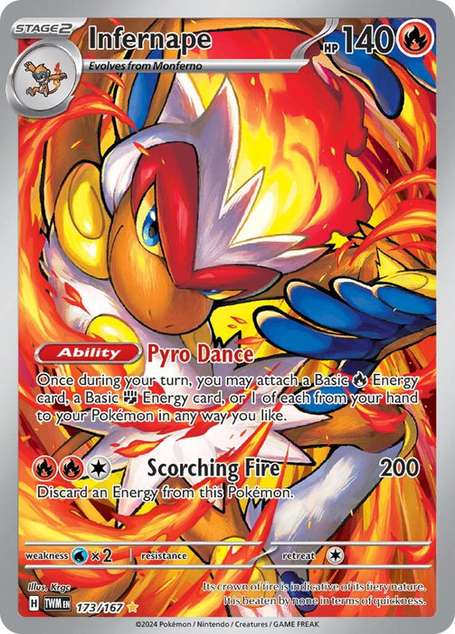 Image for Infernape (173/167) (Holofoil) [SV06: Twilight Masquerade] - Pokemon