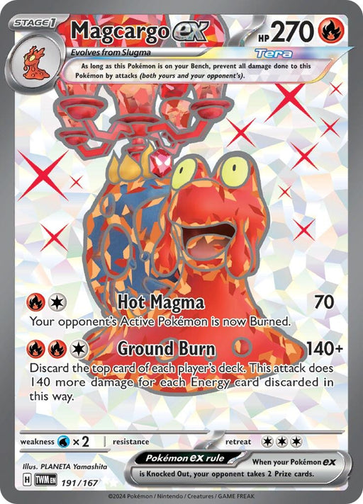 Image for Magcargo ex (191/167) (Holofoil) [SV06: Twilight Masquerade] - Pokemon