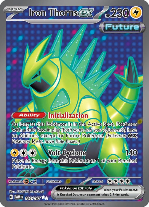 Image for Iron Thorns ex (196/167) (Holofoil) [SV06: Twilight Masquerade] - Pokemon