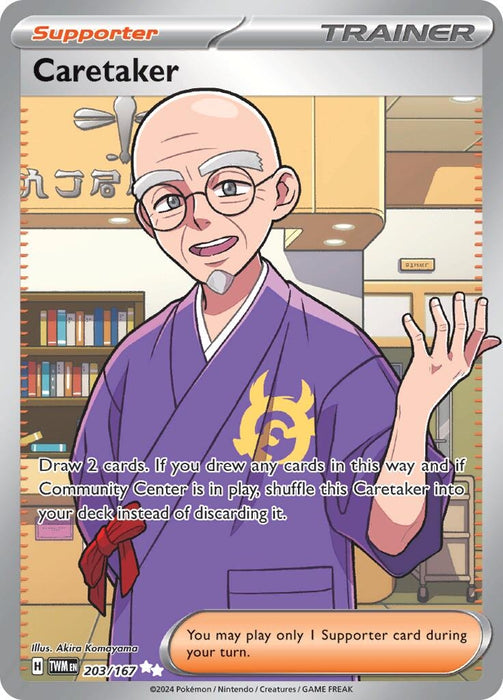Image for Caretaker (203/167) (Holofoil) [SV06: Twilight Masquerade] - Pokemon