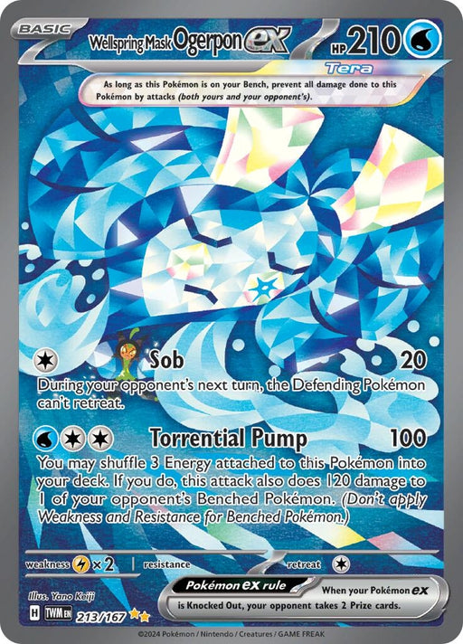 Image for Wellspring Mask Ogerpon ex (213/167) (Holofoil) [SV06: Twilight Masquerade] - Pokemon