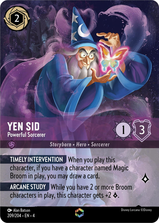 Image for Yen Sid - Powerful Sorcerer (Enchanted) (209/204) (Holofoil) [Ursula's Return] - Disney Lorcana