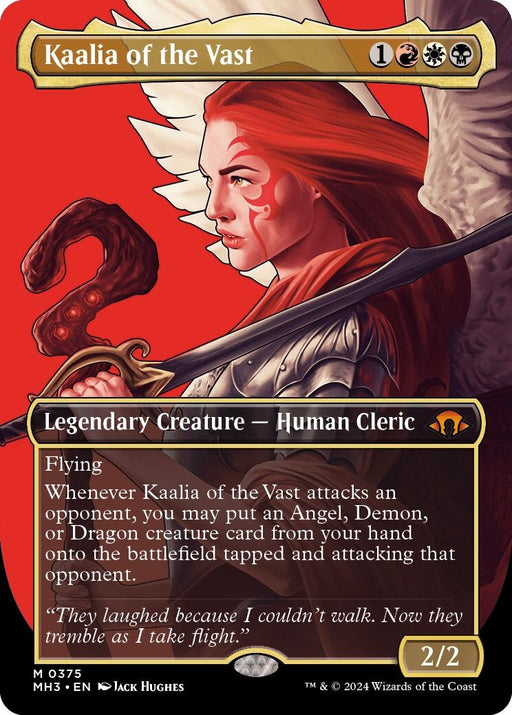 Image for Kaalia of the Vast (0375) (Borderless) (375) (Foil) [Modern Horizons 3] - Magic: The Gathering