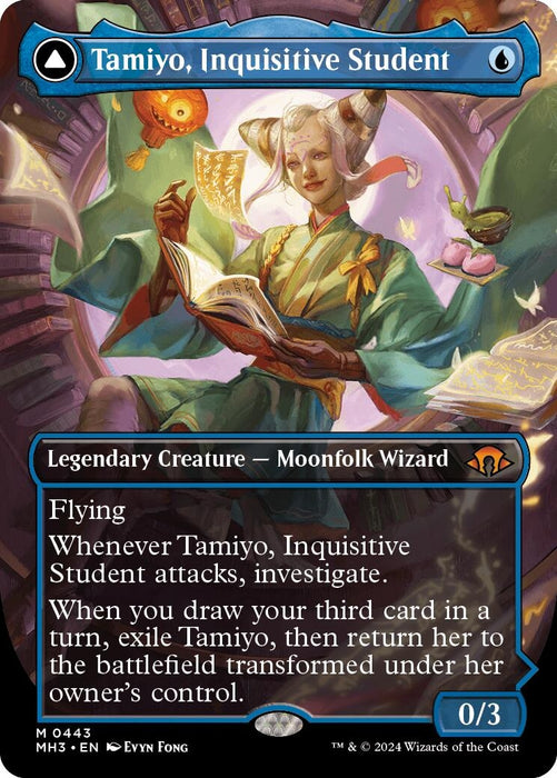 Image for Tamiyo, Inquisitive Student (Borderless) (443) (Foil) [Modern Horizons 3] - Magic: The Gathering