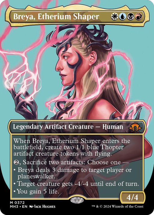 Image for Breya, Etherium Shaper (Borderless) (372) (Foil) [Modern Horizons 3] - Magic: The Gathering