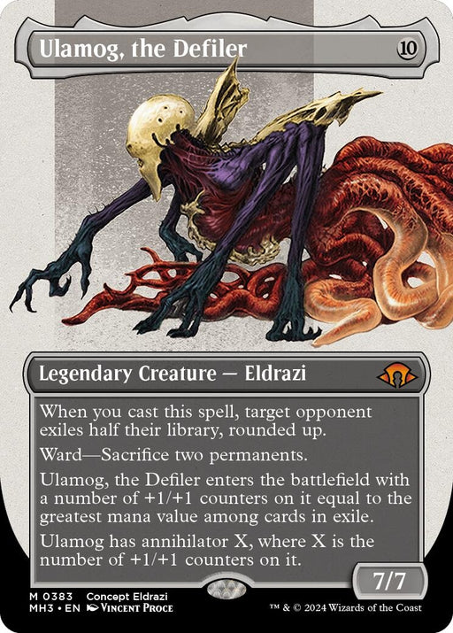 Image for Ulamog, the Defiler (Borderless) (383) [Modern Horizons 3] - Magic: The Gathering