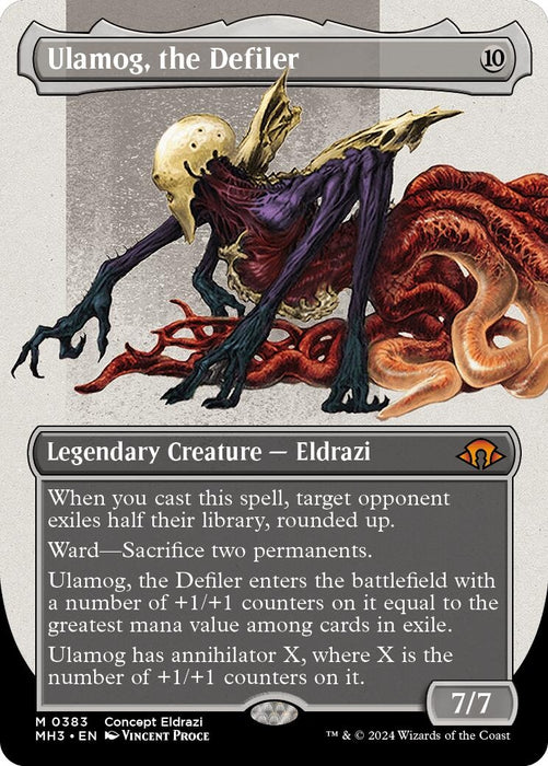 Image for Ulamog, the Defiler (Borderless) (383) (Foil) [Modern Horizons 3] - Magic: The Gathering