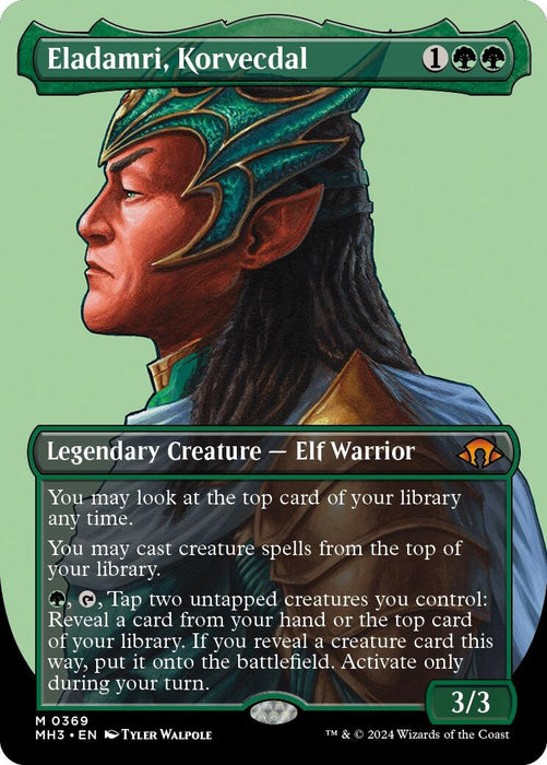 Image for Eladamri, Korvecdal (Borderless) (369) (Foil) [Modern Horizons 3] - Magic: The Gathering