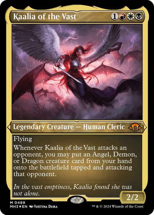 Image for Kaalia of the Vast (Foil Etched) (489) (Foil) [Modern Horizons 3] - Magic: The Gathering