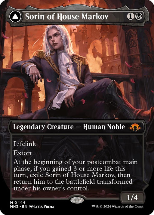 Image for Sorin of House Markov (Borderless) (444) (Foil) [Modern Horizons 3] - Magic: The Gathering