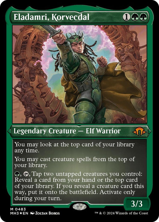 Image for Eladamri, Korvecdal (Foil Etched) (483) (Foil) [Modern Horizons 3] - Magic: The Gathering