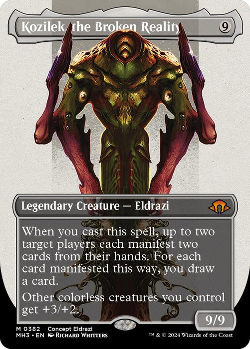 Image for Kozilek, the Broken Reality (Borderless) (382) (Foil) [Modern Horizons 3] - Magic: The Gathering
