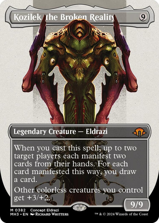 Image for Kozilek, the Broken Reality (Borderless) (382) (Foil) [Modern Horizons 3] - Magic: The Gathering
