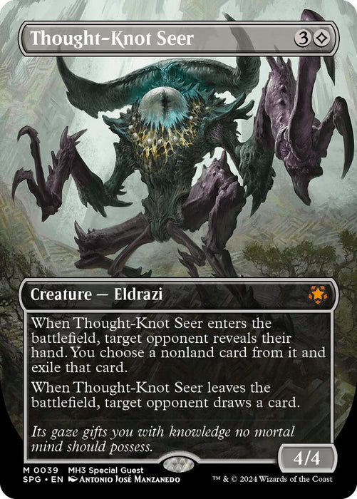 Image for Thought-Knot Seer (Borderless) (39) (Foil) [Special Guests] - Magic: The Gathering
