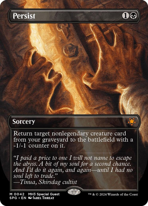 Image for Persist (Borderless) (42) (Foil) [Special Guests] - Magic: The Gathering