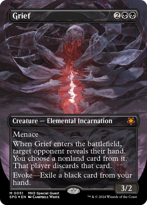 Image for Grief (Borderless) (Textured Foil) (51) (Foil) [Special Guests] - Magic: The Gathering