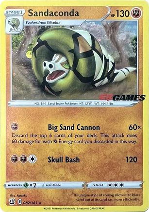 Sandaconda - 082/163 (EB Games Exclusive) (82)  [Miscellaneous Cards & Products]