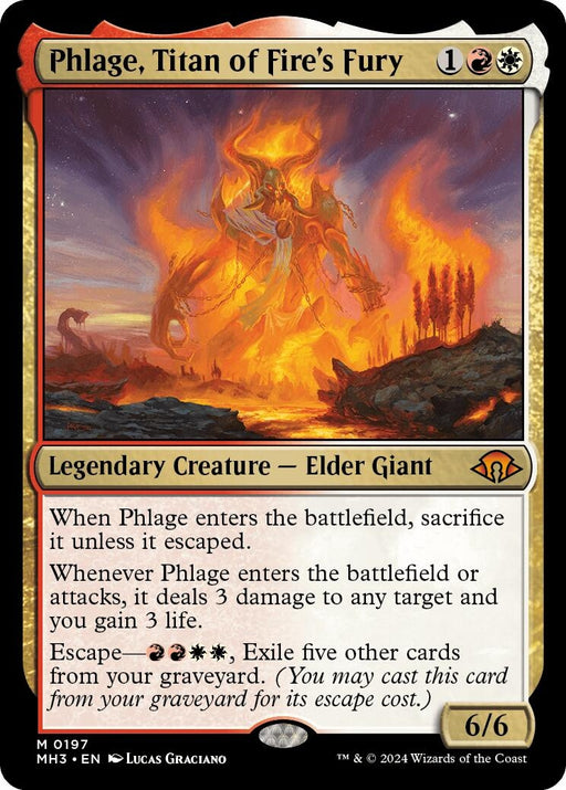 Image for Phlage, Titan of Fire's Fury (197) (Foil) [Modern Horizons 3] - Magic: The Gathering
