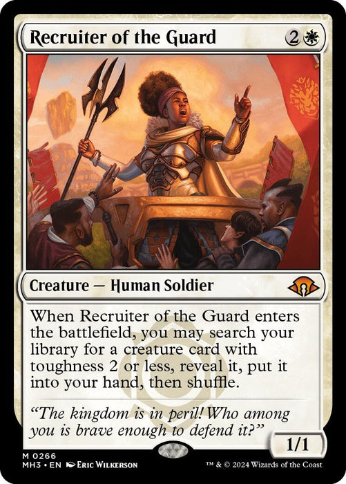 Image for Recruiter of the Guard (266) [Modern Horizons 3] - Magic: The Gathering