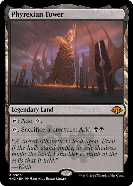 Image for Phyrexian Tower (303) [Modern Horizons 3] - Magic: The Gathering