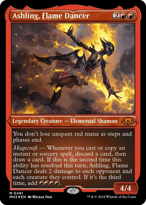 Image for Ashling, Flame Dancer (Foil Etched) (481) (Foil) [Modern Horizons 3] - Magic: The Gathering