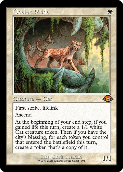 Image for Ocelot Pride (Retro Frame) (394) (Foil) [Modern Horizons 3] - Magic: The Gathering