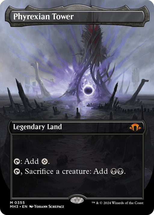 Image for Phyrexian Tower (Borderless) (355) (Foil) [Modern Horizons 3] - Magic: The Gathering