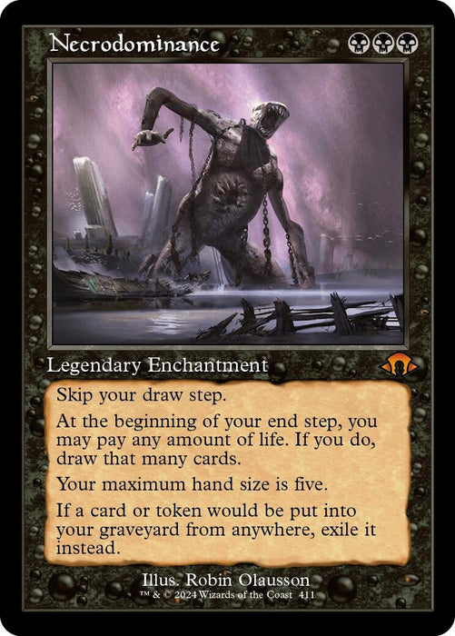 Image for Necrodominance (Retro Frame) (411) (Foil) [Modern Horizons 3] - Magic: The Gathering