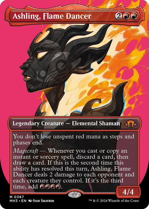 Image for Ashling, Flame Dancer (Borderless) (367) (Foil) [Modern Horizons 3] - Magic: The Gathering
