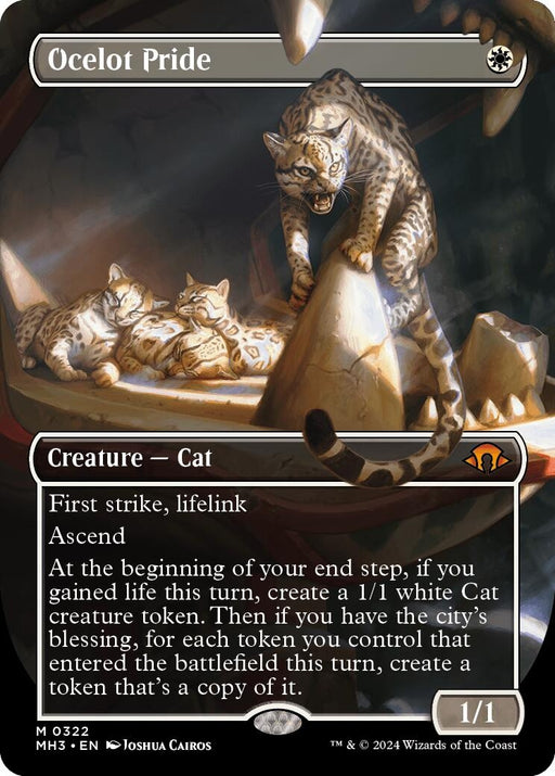 Image for Ocelot Pride (Borderless) (322) [Modern Horizons 3] - Magic: The Gathering
