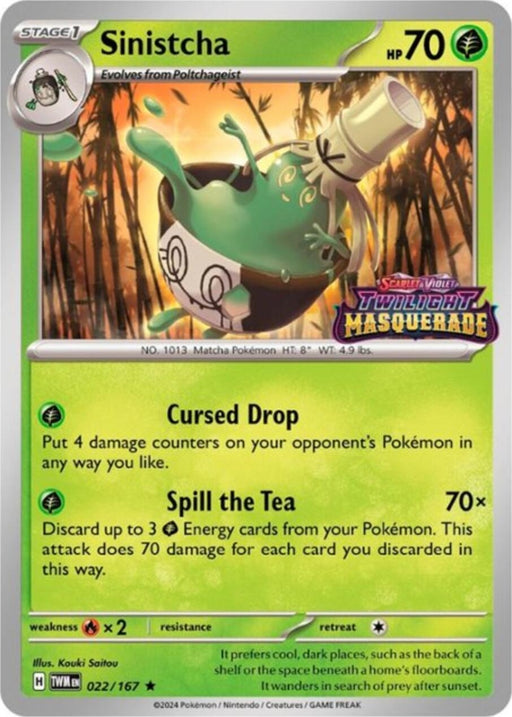 Image for Sinistcha - 022/167 (Prerelease) (022/167) (Holofoil) [SV: Scarlet & Violet Promo Cards] - Pokemon