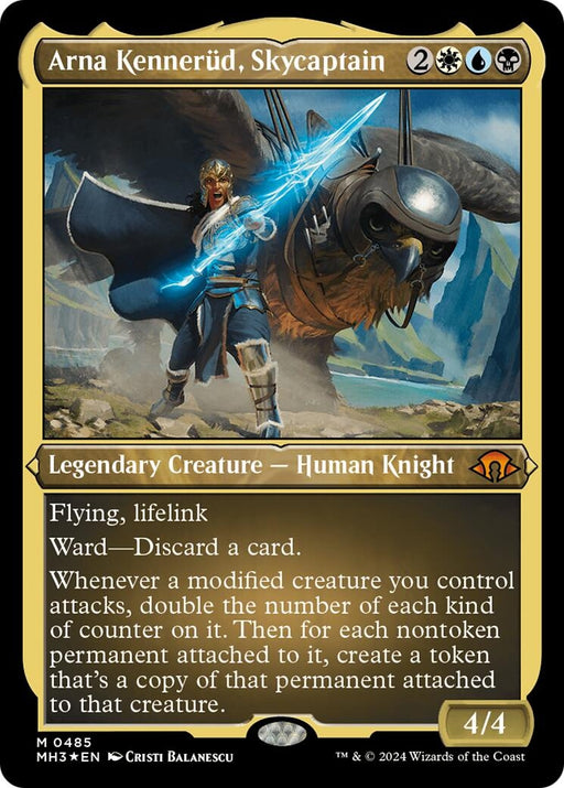 Image for Arna Kennerud, Skycaptain (Foil Etched) (485) (Foil) [Modern Horizons 3] - Magic: The Gathering