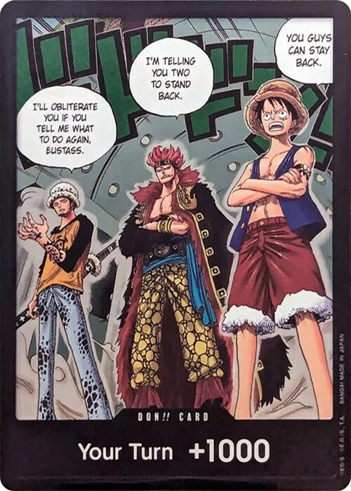 Image for DON!! Card (Trafalgar Law, Eustass Kid and Monkey.D.Luffy) (Double Pack Set Vol. 4) (Foil) [500 Years in the Future] - One Piece Card Game