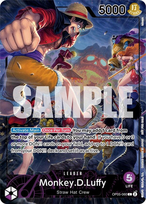Monkey.D.Luffy (PSA Magazine) (OP05-060) (Foil) [One Piece Promotion Cards]