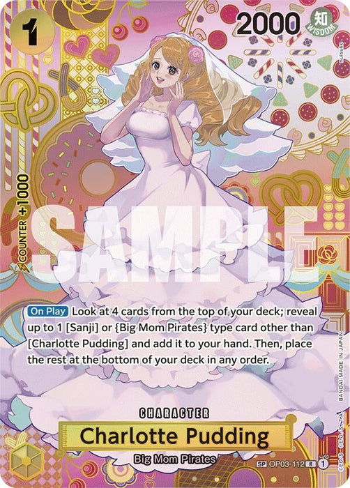 Image for Charlotte Pudding (SP) (OP03-112) (Foil) [Two Legends] - One Piece Card Game