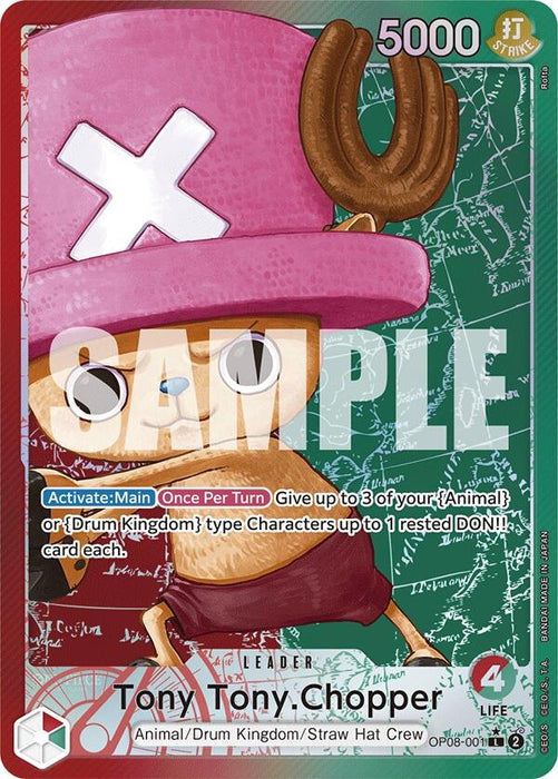 Tony Tony.Chopper (001) (Parallel) (OP08-001) (Foil) [Two Legends]