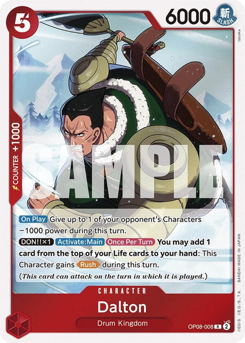 Image for Dalton (OP08-008) (Foil) [Two Legends] - One Piece Card Game