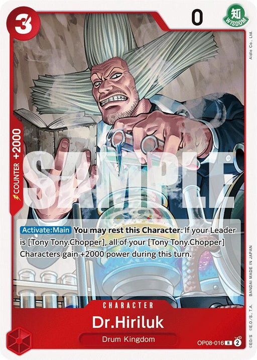 Image for Dr.Hiriluk (OP08-016) (Foil) [Two Legends] - One Piece Card Game