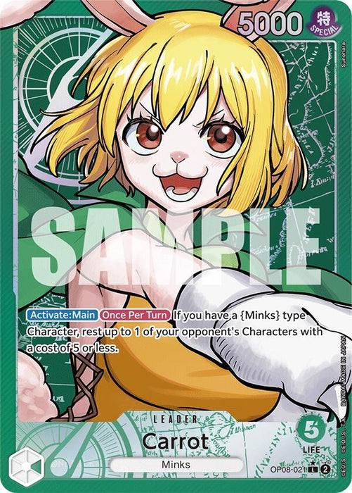 Image for Carrot (021) (Parallel) (OP08-021) (Foil) [Two Legends] - One Piece Card Game