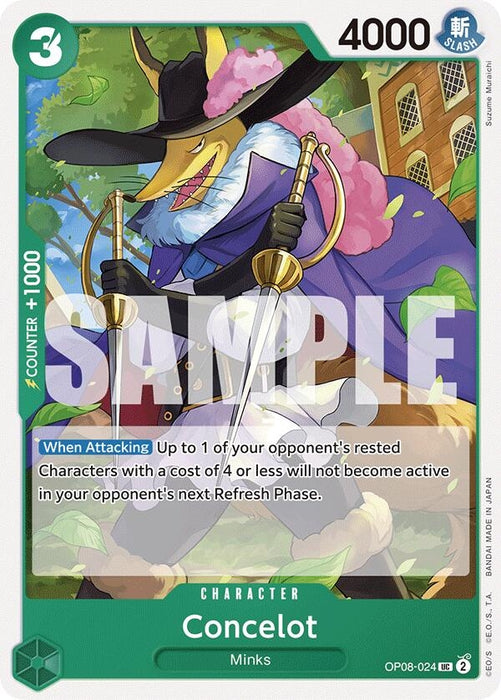Image for Concelot (OP08-024) [Two Legends] - One Piece Card Game