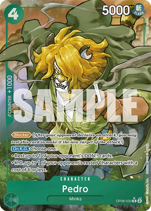 Image for Pedro (Parallel) (OP08-030) (Foil) [Two Legends] - One Piece Card Game