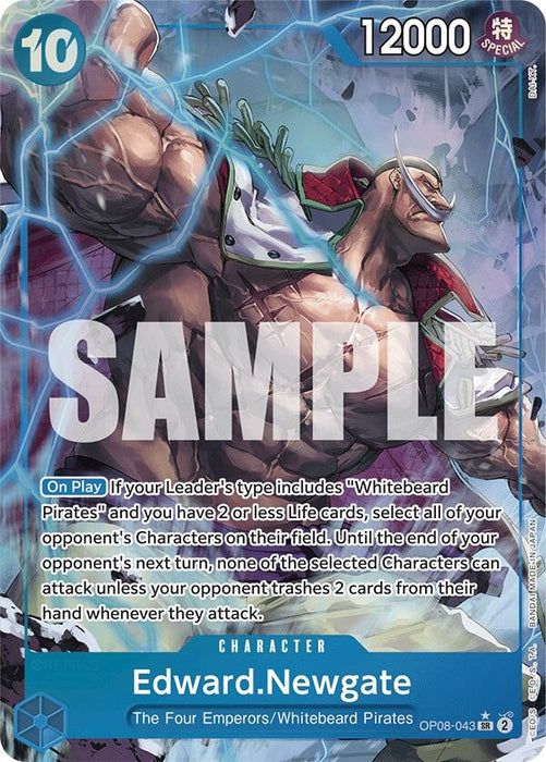 Image for Edward.Newgate (Parallel) (OP08-043) (Foil) [Two Legends] - One Piece Card Game