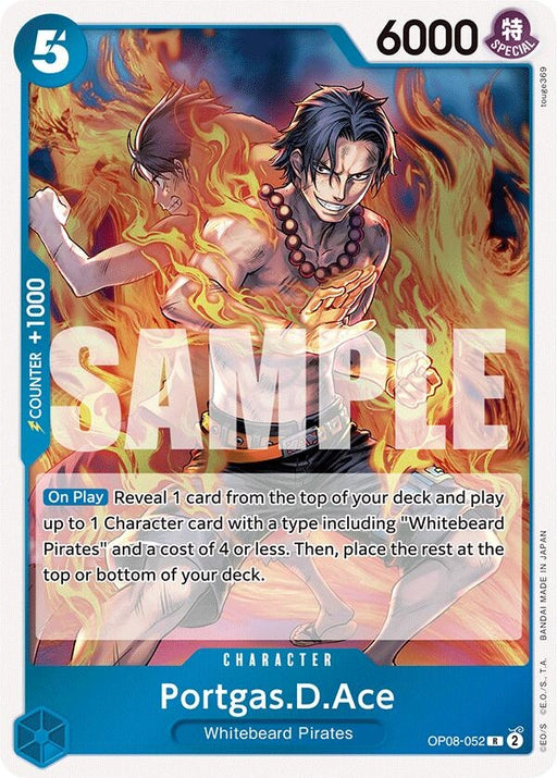 Image for Portgas.D.Ace (OP08-052) (Foil) [Two Legends] - One Piece Card Game