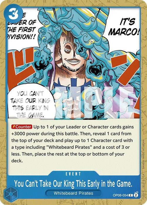 Image for You Can't Take Our King This Early in the Game. (OP08-054) [Two Legends] - One Piece Card Game
