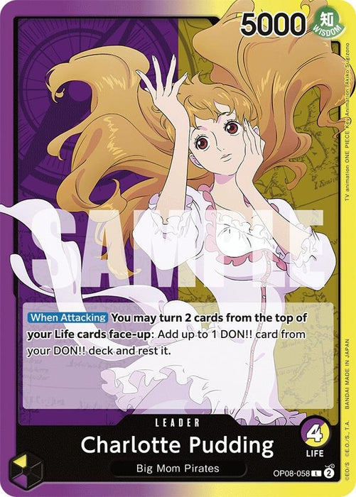 Image for Charlotte Pudding (058) (OP08-058) [Two Legends] - One Piece Card Game