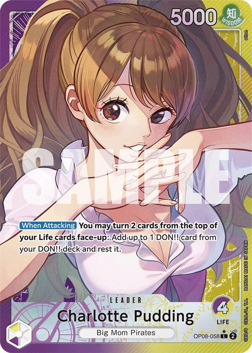 Charlotte Pudding (058) (Parallel) (OP08-058) (Foil) [Two Legends]