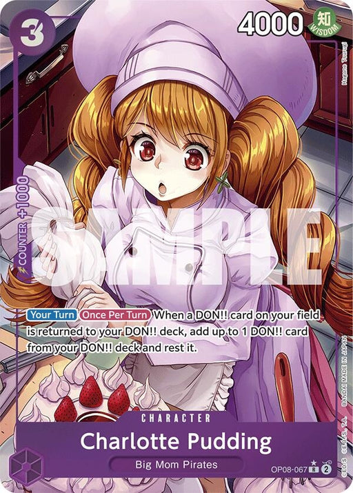 Image for Charlotte Pudding (067) (Parallel) (OP08-067) (Foil) [Two Legends] - One Piece Card Game