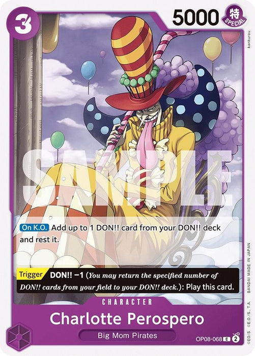 Image for Charlotte Perospero (OP08-068) [Two Legends] - One Piece Card Game