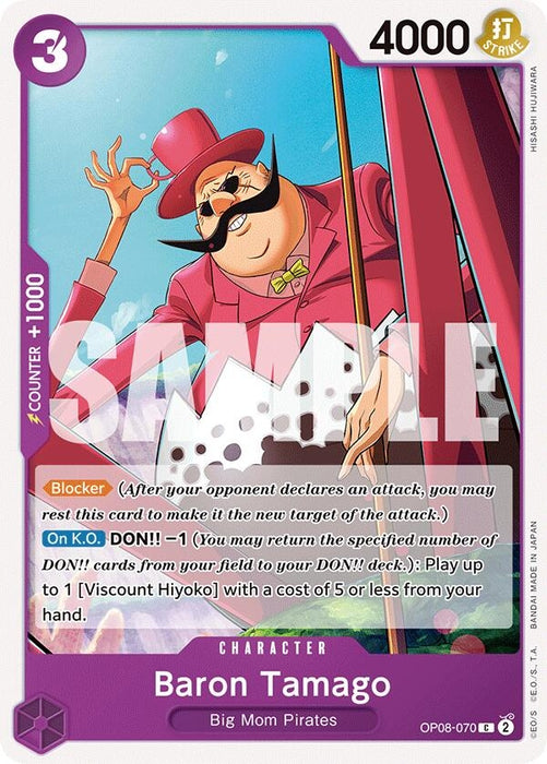 Image for Baron Tamago (OP08-070) [Two Legends] - One Piece Card Game